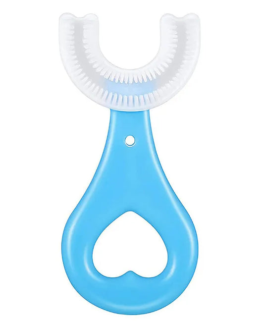 U Shaped Toothbrush For Kids 2-5 With Cover|Manual U Type 360 Degree Soft Silicone Oral Teeth Cleaning Gift For Baby Infant Toddler Children|Kids Tooth Brush, 1 Pc,Multicolour
